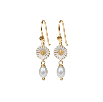 Christina Jewelry & Watches Marguerite perle ørehængere forgyldt